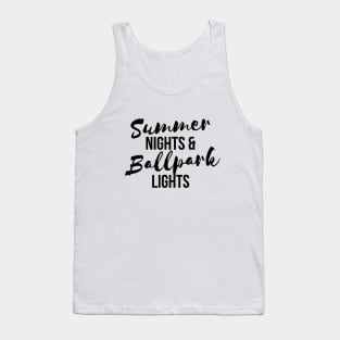 Summer night and ballpark light t-shirt Tank Top